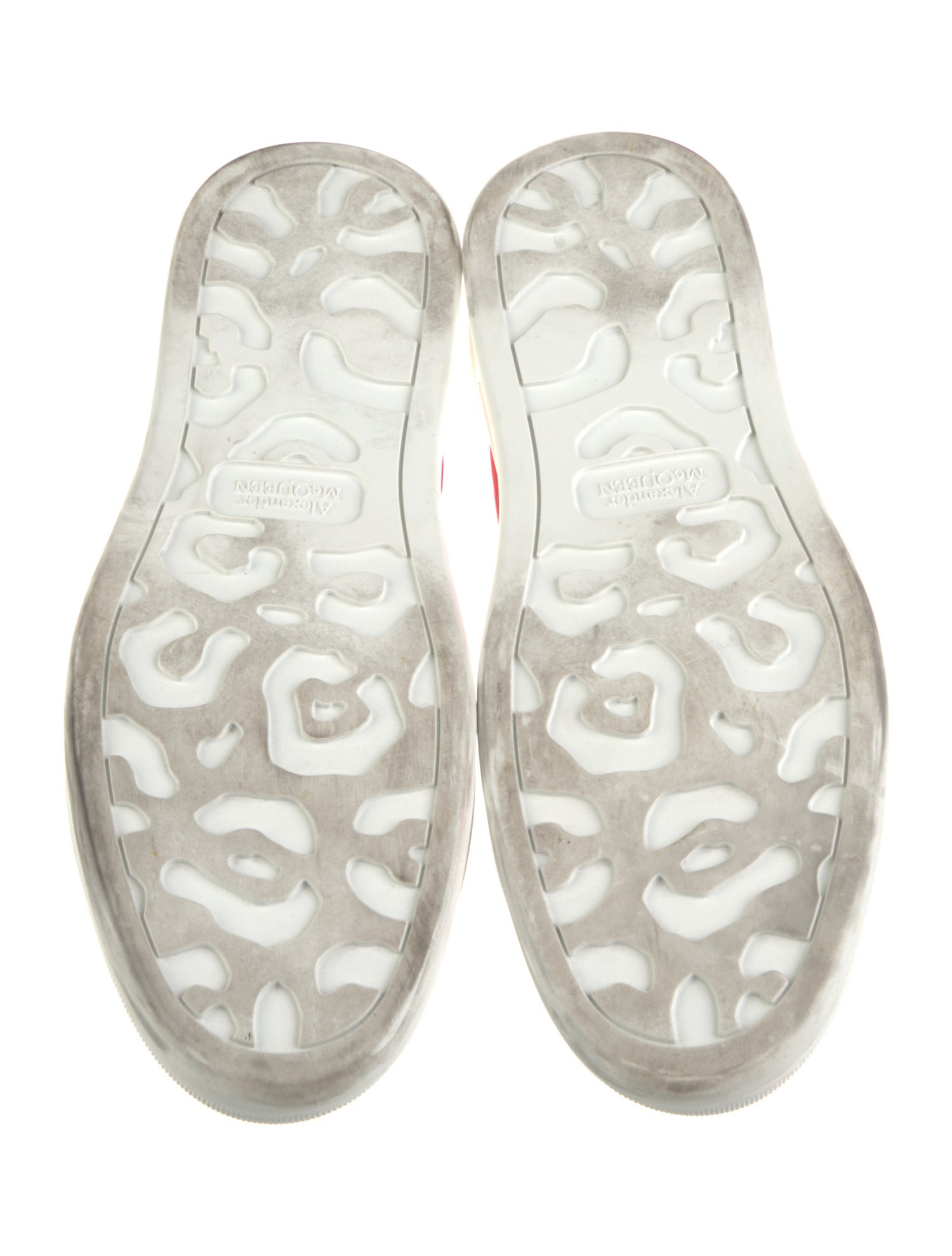 Alexander McQueen Canvas Colorblock Pattern Sneakers